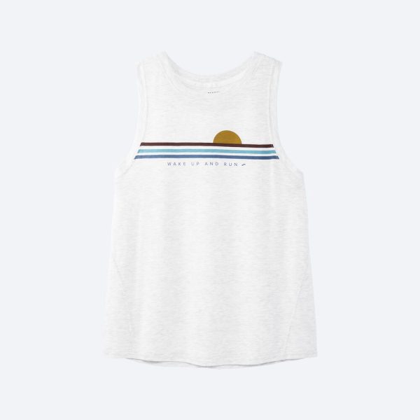 Women's Brooks Distance Tank 2.0 Tanks Green | AU-273190