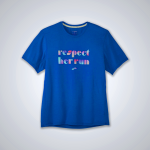 Men's Brooks Atmosphere Short Sleeve T-Shirts Blue | AU-268091