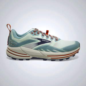 Women's Brooks Catamount Trail Running Shoes White/Light Turquoise/Blue - AU-468273