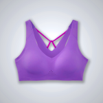 Women's Brooks Dare V Neck Run Bra Sports Bras Terracotta/Pink | AU-293765