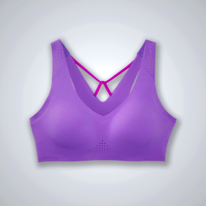 Women's Brooks Dare V Neck Run Bra Sports Bras Terracotta/Pink | AU-293765