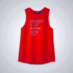 Women's Brooks Run Visible Back-to-Front Tanks White | AU-673809