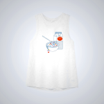 Women's Brooks Distance Graphic Tanks Blue | AU-301892