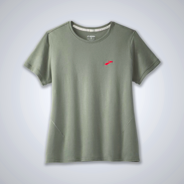 Women's Brooks Distance Short Sleeve T-Shirts Chocolate | AU-247695