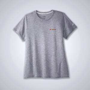 Women's Brooks Distance Short Sleeve 2.0 T-Shirts Multicolor Stripes | AU-327916