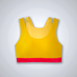 Women's Brooks Dare Crossback Run Bra Sports Bras Yellow | AU-321465