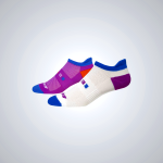 Women's Brooks Ghost Midweight 2-Pack Socks Purple/White | AU-354280