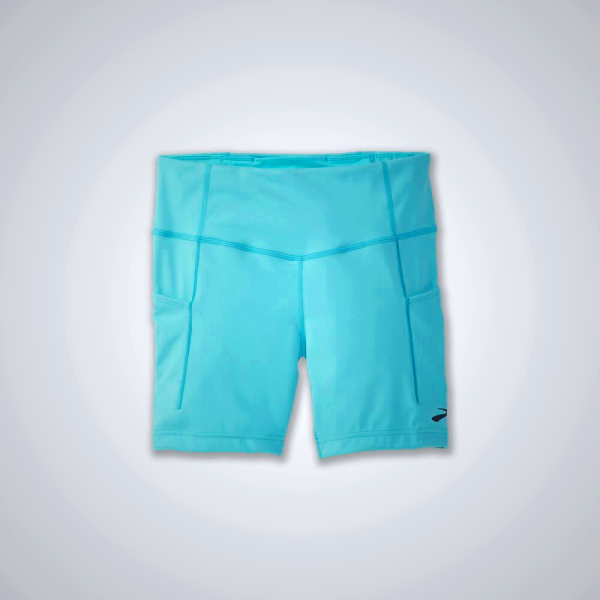 Women's Brooks Moment 5" Running Tights Green | AU-051342