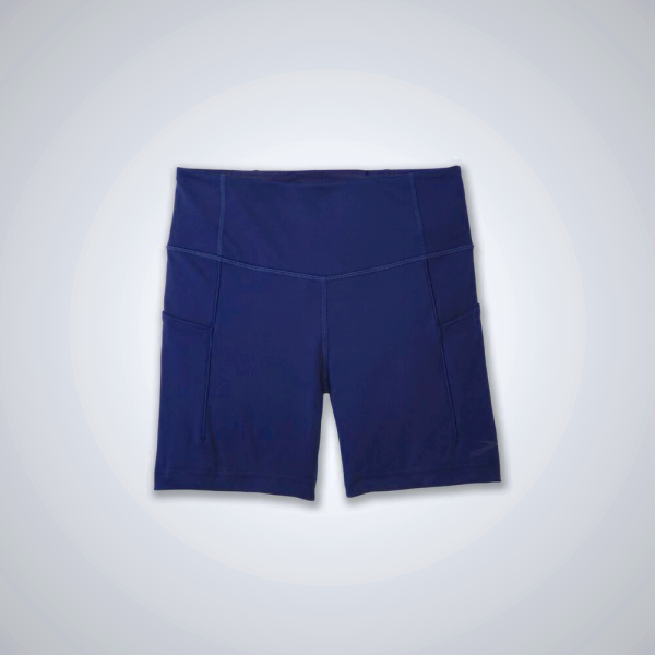 Women's Brooks Moment 8" Running Tights Blue Grey | AU-250831